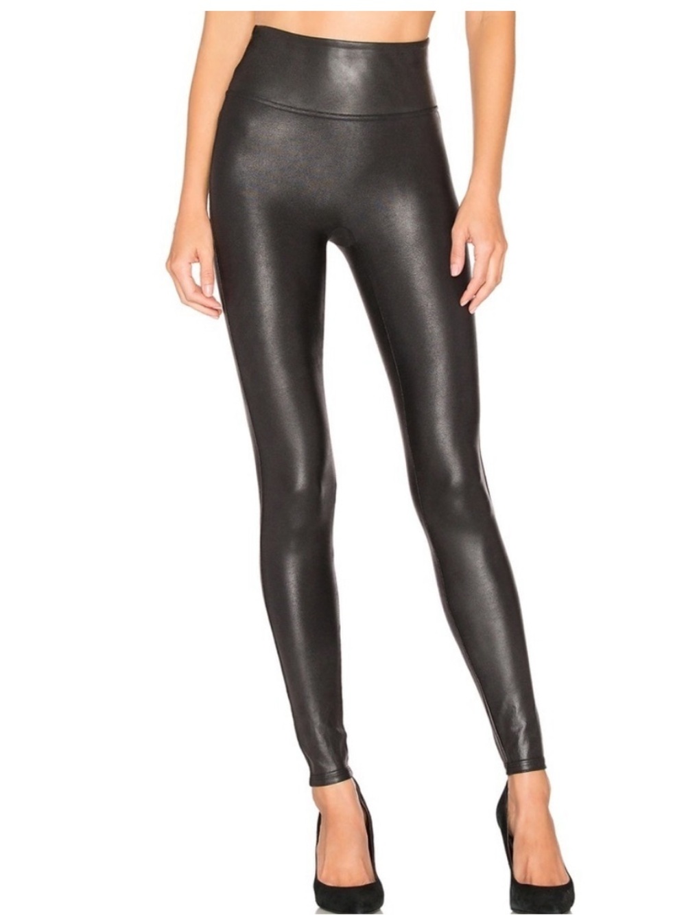 SPANX SPANXshape Faux Leather Leggings – XS – Sheen Finish
